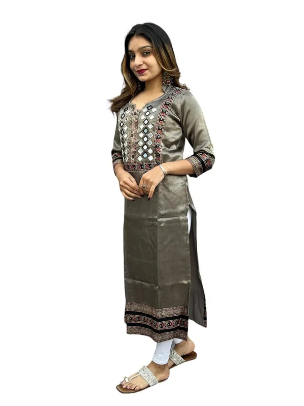 Grey_Premium_Embroiderd_Ethnic_Mashru_Silk_Ajarakh_Mirror_Kurti_Tunic_|_Outdoor_Dress_|_Long_Kurti_For_Women