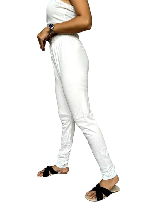 White_Premium_Ethnic_Cotton_Leggings_|_Solid_Pants_|_Yoga_Leggings_For_Women
