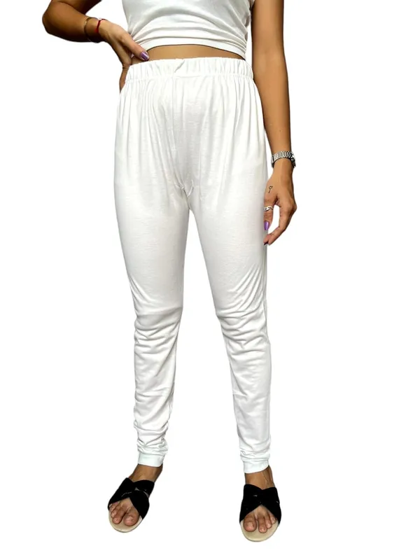 White_Premium_Ethnic_Cotton_Leggings_|_Solid_Pants_|_Yoga_Leggings_For_Women