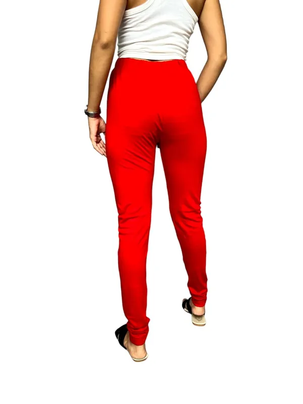 Tamoto_Red_Premium_Ethnic_Cotton_Leggings_|_Solid_Pants_Yoga_Leggings_For_Women