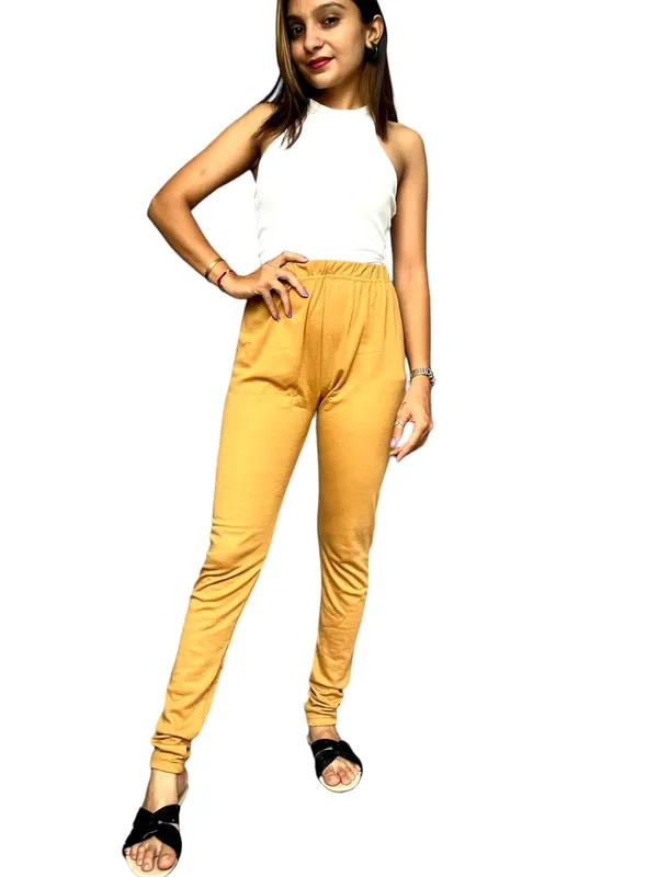 Golden_Premium_Ethnic_Cotton_Leggings_|_Solid_Pants_Yoga_Leggings_For_Women