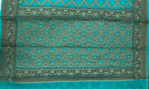 Humairah_Presents_Pure_Handwoven_Sea_Green_Chiffon_Kadiyal_Copper_Zari_Jaal_and_Resham_Mina_Zari_Boota_Pallu_with_Sea_Green_Blouse