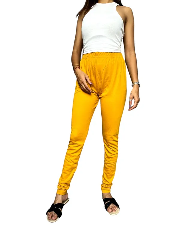 Yellow_Premium_Ethnic_Cotton_Leggings_|_Solid_Pants_Yoga_Leggings_For_Women