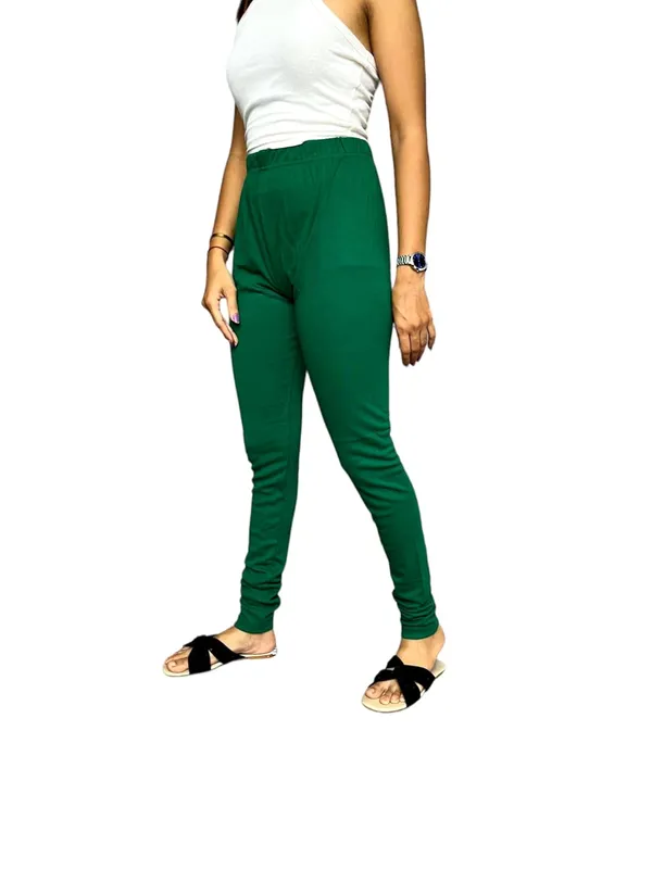 Dark_Green_Premium_Ethnic_Cotton_Leggings_|_Solid_Pants_Yoga_Leggings_For_Women
