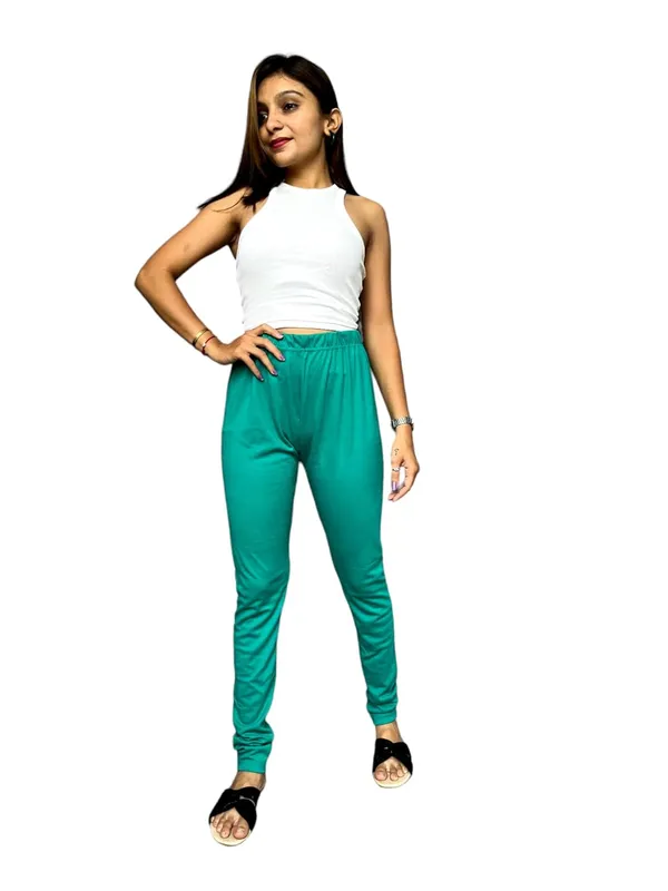Turquoise_Premium_Ethnic_Cotton_Leggings_|_Solid_Pants_Yoga_Leggings_For_Women