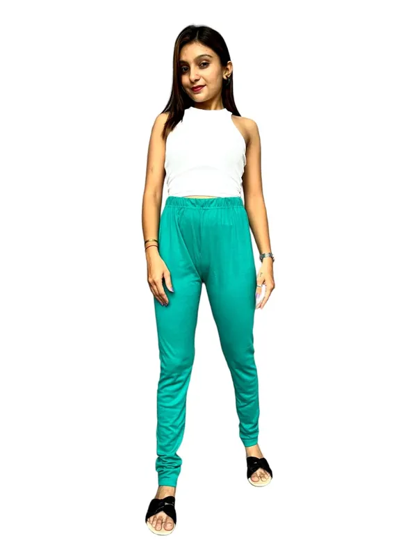 Turquoise_Premium_Ethnic_Cotton_Leggings_|_Solid_Pants_Yoga_Leggings_For_Women