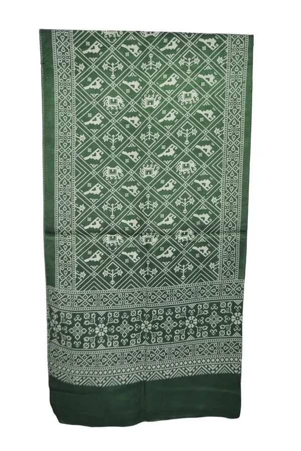 Green_Premium_Pure_Silk_Printed_Dupatta_Stole_For_Women_&_Girls