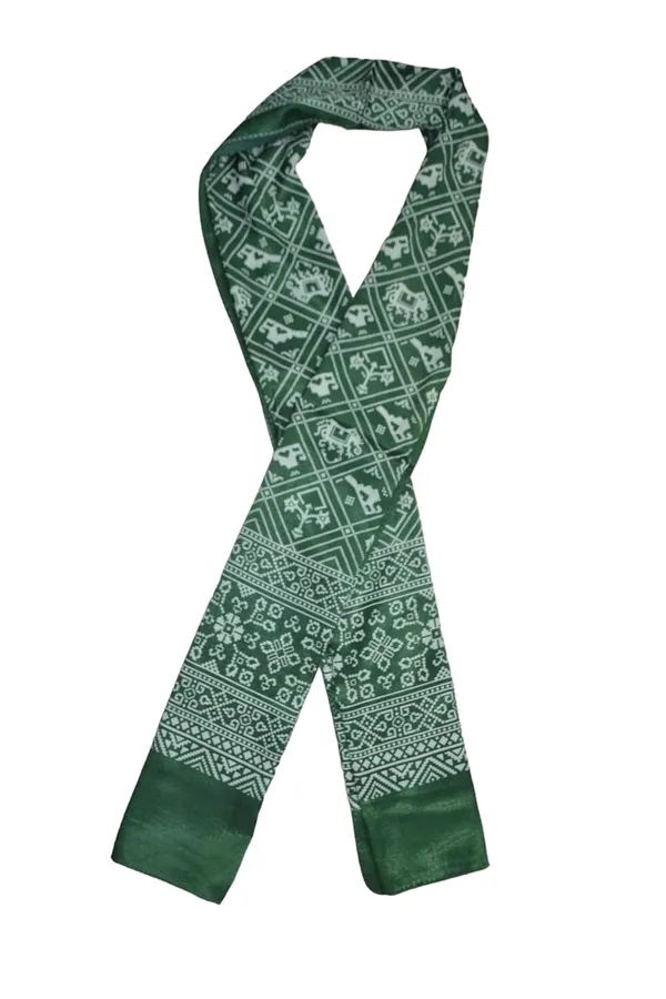 Green_Premium_Pure_Silk_Printed_Dupatta_Stole_For_Women_&_Girls