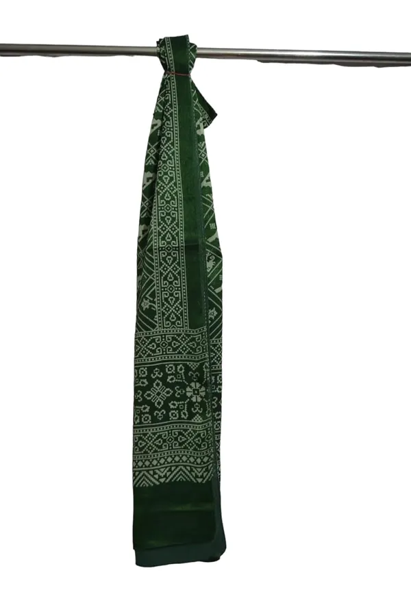 Green_Premium_Pure_Silk_Printed_Dupatta_Stole_For_Women_&_Girls