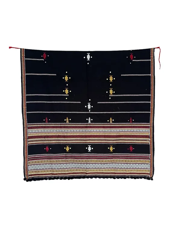 Black_Premium_Handicraft_Traditional_Kutchi_Pure_Handloom/Woollen_Shawl_Chamukh_For_Women_&_Girls