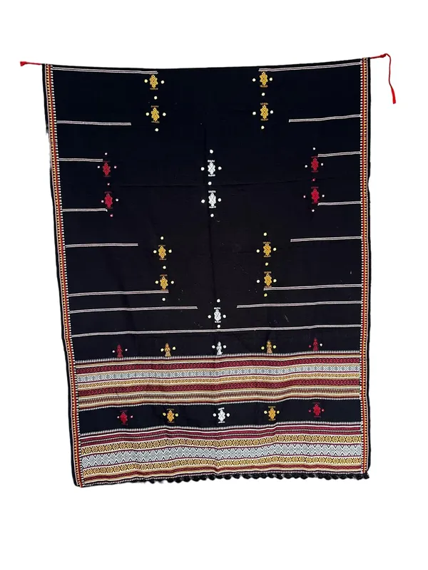 Black_Premium_Handicraft_Traditional_Kutchi_Pure_Handloom/Woollen_Shawl_Chamukh_For_Women_&_Girls