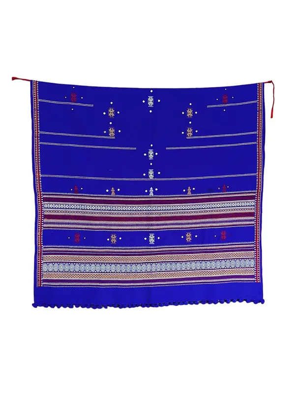 Royal_Blue_Premium_Handicraft_Traditional_Kutchi_Pure_Handloom/Woollen_Shawl_Chamukh_For_Women_&_Girls