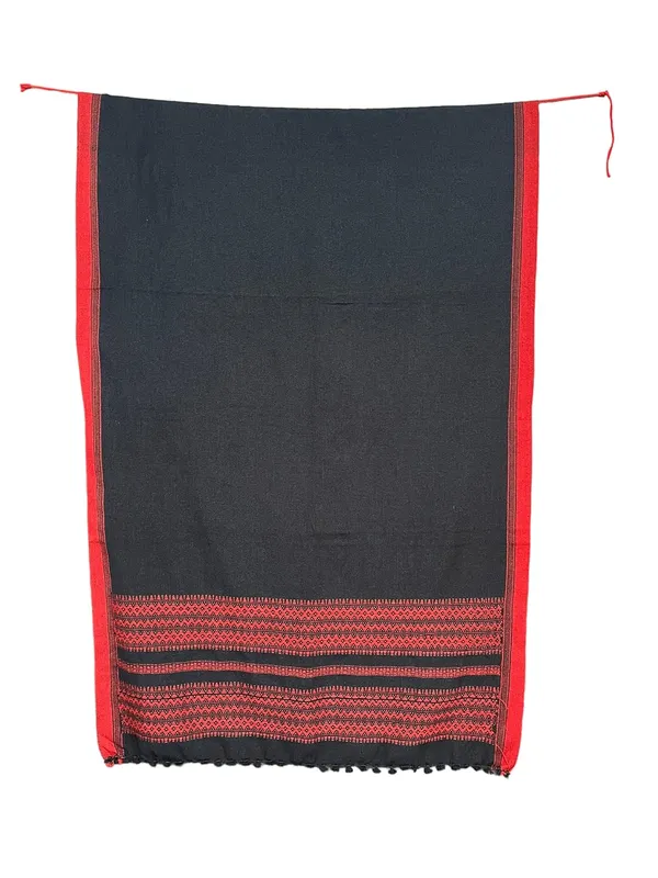 Black_Premium_Handicraft_Traditional_Kutchi_Pure_Handloom/Woollen_Shawl_Chamukh_For_Women_&_Girls