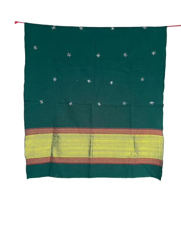 Green_Premium_Handicraft_Traditional_Kutchi_Pure_Handloom/Woollen_Shawl_For_Women_&_Girls