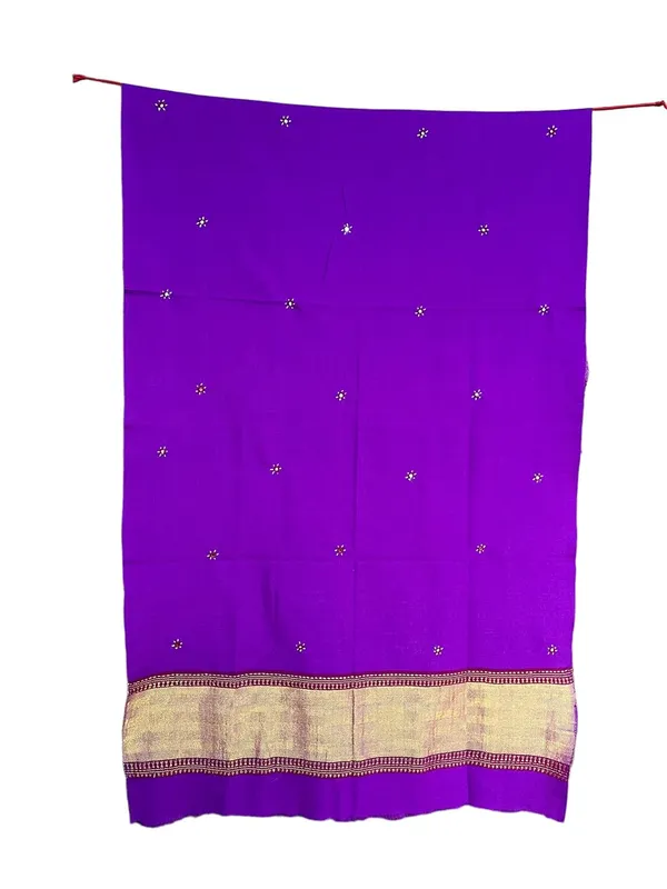 Purple_Premium_Handicraft_Traditional_Kutchi_Pure_Handloom/Woollen_Shawl_For_Women_&_Girls