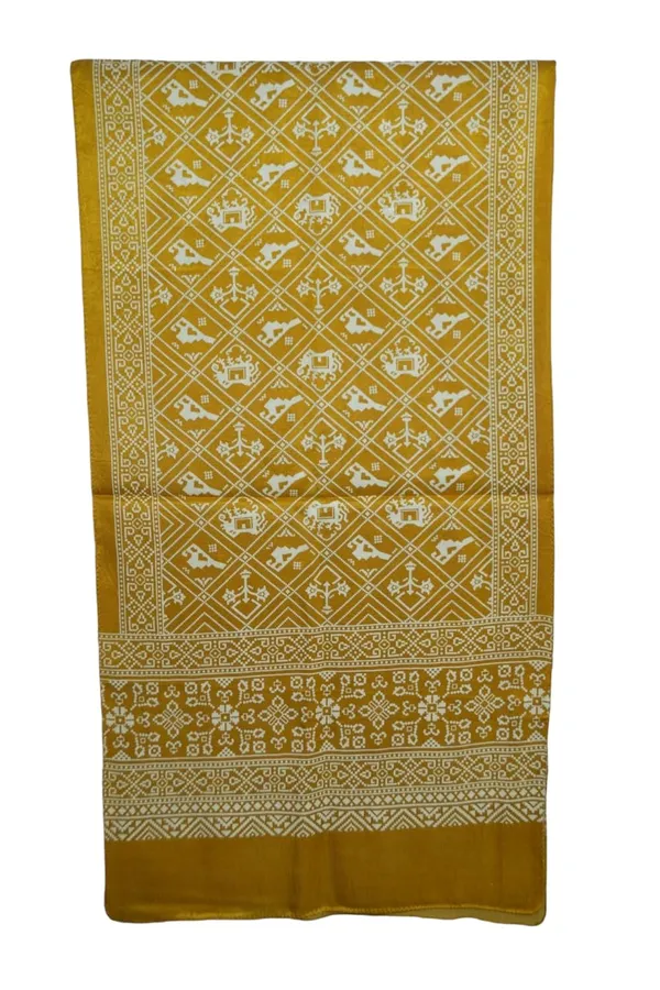 Yellow_Premium_Pure_Silk_Printed_Dupatta_Stole_For_Women_&_Girls