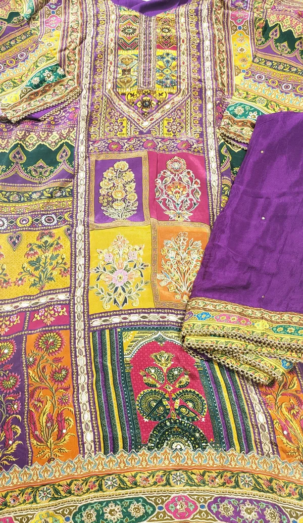 Purple_Pure_Crepe_Suit_For_Women