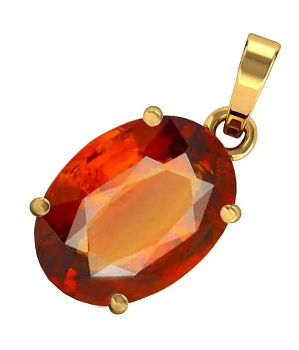 7.25_Ratti_Brown_Hessonite_Garnet/Gomed_Natural_Loose_Gemstone_Ring