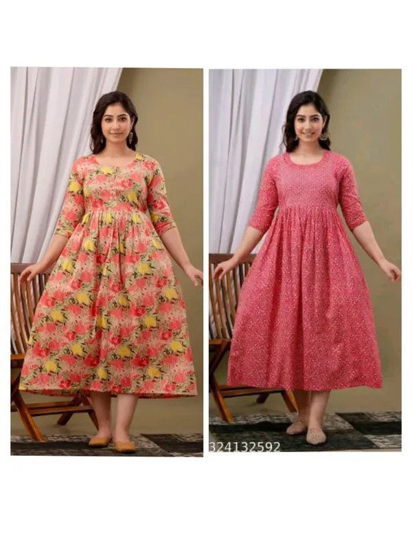 Pappya_Cotton_Printed_Maternity_And_Feeding_Kurti_Combo_Of_2