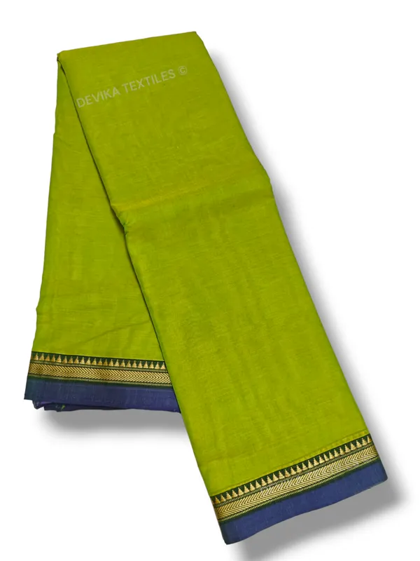 Parrot_Green_Ashwini_Narayanpet_Pure_Cotton_saree