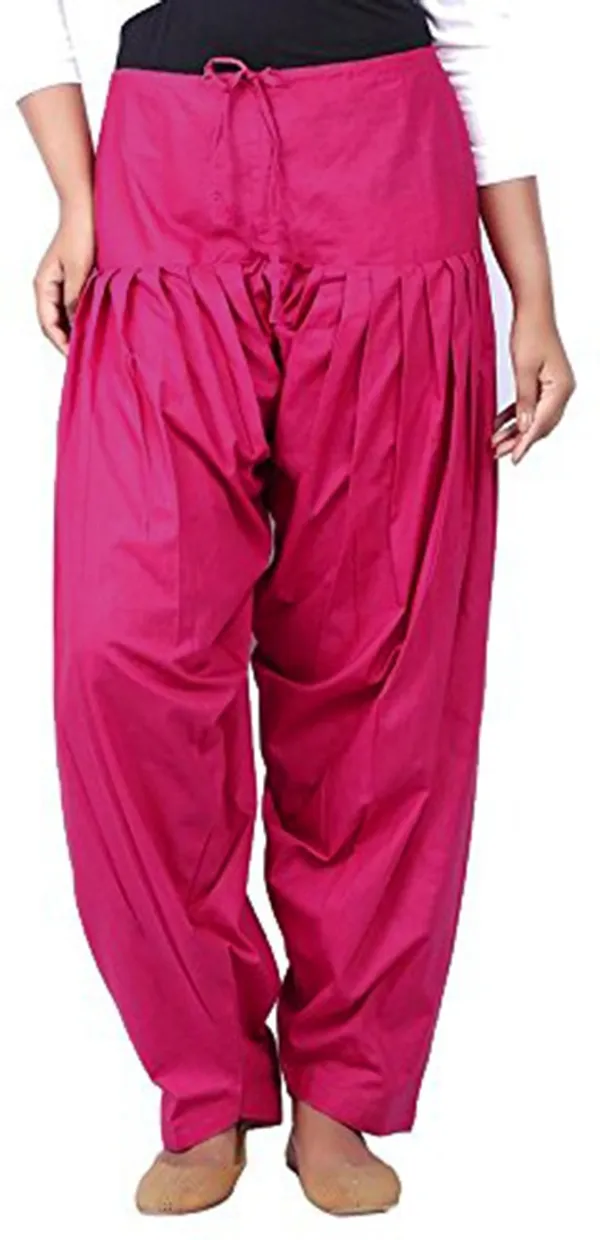 Dark_Pink__Regular_Fit_Patiala_Pants_Dark_Pink_For_Women's