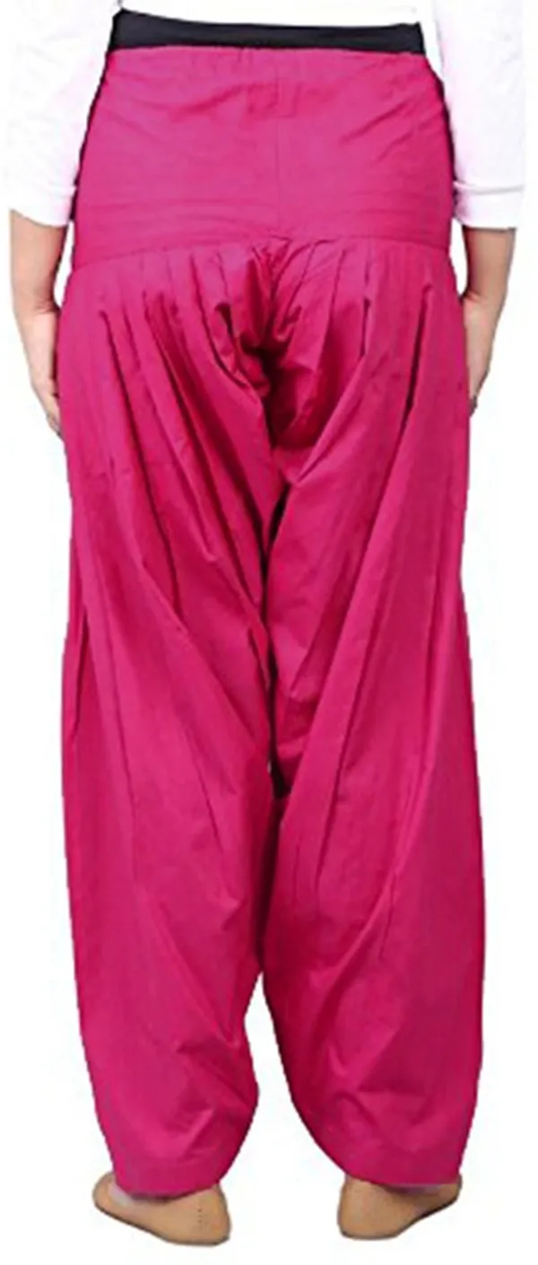 Dark_Pink__Regular_Fit_Patiala_Pants_Dark_Pink_For_Women's