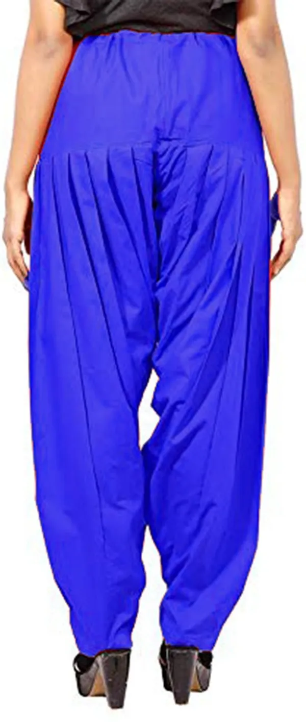 Vibrant_Blue_Cotton_Patiala_Salwar_for_Women