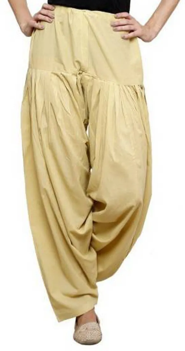 Beige_Women's_Cotton_Loose_Fit_Patiala_Salwar_Pants_Stylish_Ethnic_Wear_for_Every_Occasion