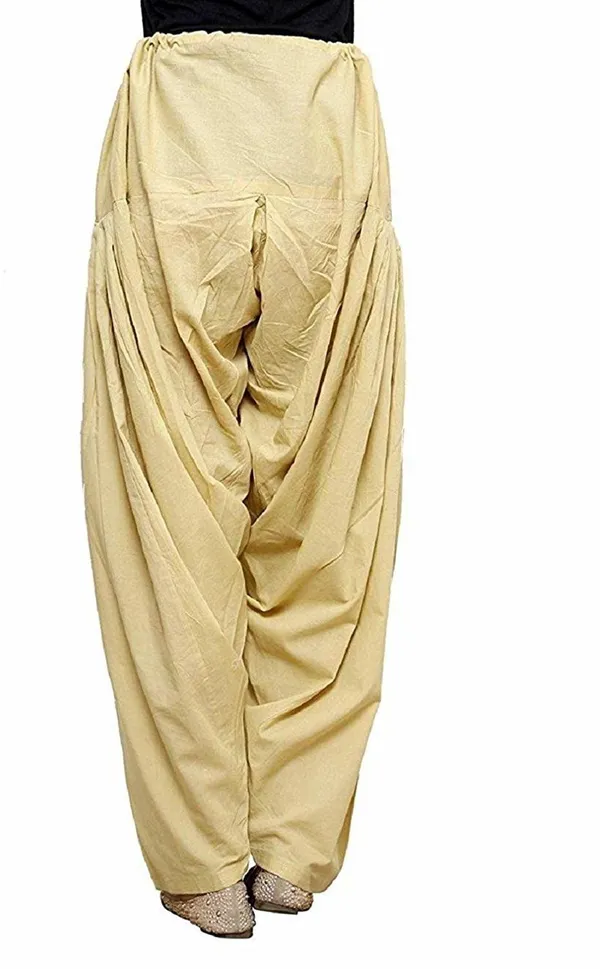 Beige_Women's_Cotton_Loose_Fit_Patiala_Salwar_Pants_Stylish_Ethnic_Wear_for_Every_Occasion