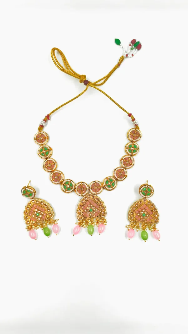 Alloy_Choker_Set_Gold_Plated_For_Women