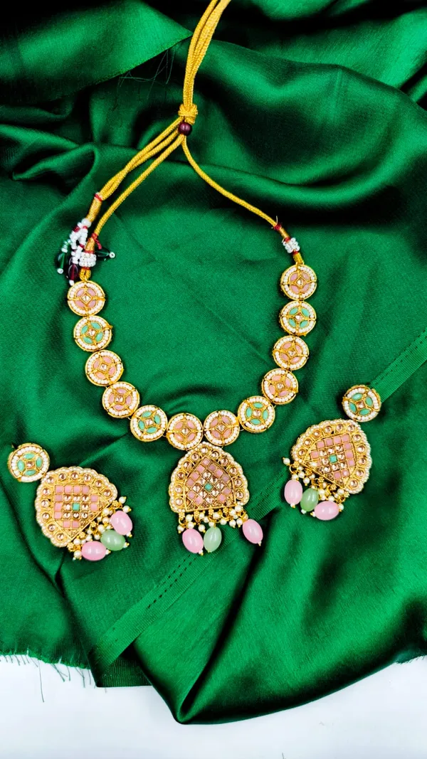 Alloy_Choker_Set_Gold_Plated_For_Women