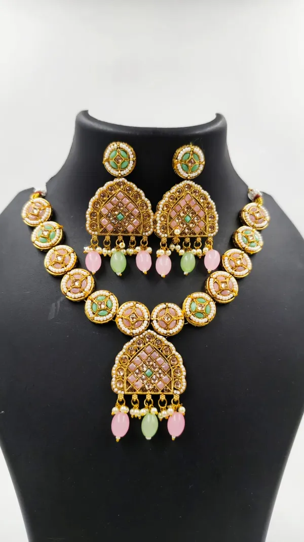 Alloy_Choker_Set_Gold_Plated_For_Women