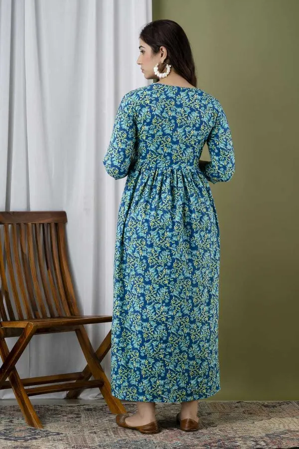 Dark_Blue_Fancy_Cotton_Gown_By_Nevisha_Style