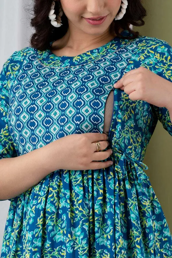 Dark_Blue_Fancy_Cotton_Gown_By_Nevisha_Style
