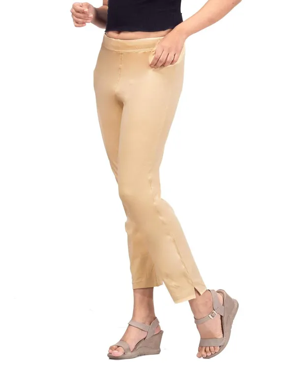 Light_Skin_Cotton_Lycra_4_Way_Stretchable_Kurti_Pant_(__Pant/Pencil_Pant)_For_Women_With_Side_Pocket