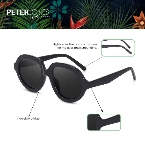 Peter_Jones_Black_Oversized_Large_UV_Protected_Sunglasses_(ZN3815B)_-_For_Unisex