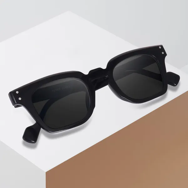 Peter_Jones_Black_Square_UV_Protected_Wide_Frame_Sunglasses_(5668B)_-_For_Unisex