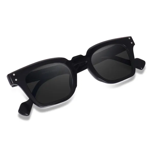 Peter_Jones_Black_Square_UV_Protected_Wide_Frame_Sunglasses_(5668B)_-_For_Unisex