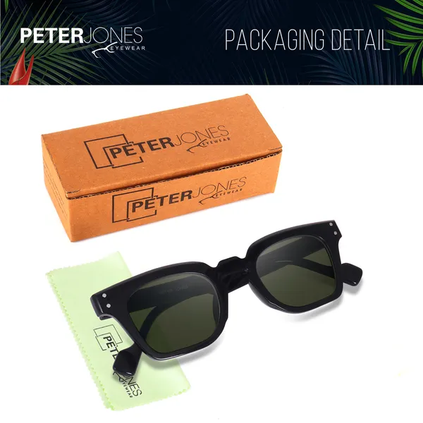 Peter_Jones_Green_Lenses_Square_UV_Protected_Wide_Frame_Sunglasses_(5668GR)_-_For_Unisex