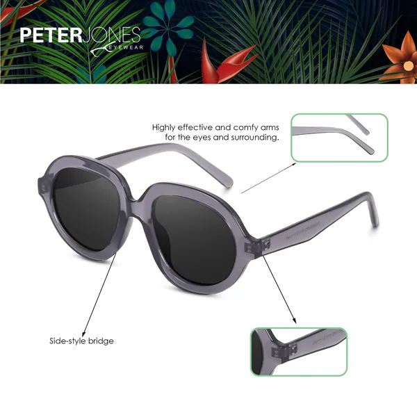 Peter_Jones_Grey_Oversized_Large_UV_Protected_Sunglasses_(ZN3815GT)_-_For_Unisex