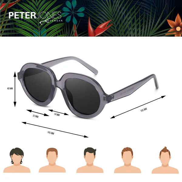Peter_Jones_Grey_Oversized_Large_UV_Protected_Sunglasses_(ZN3815GT)_-_For_Unisex