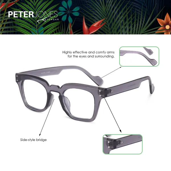 Peter_Jones_Grey_Square_Medium_Blue_Light_Blocking_Computer/Gaming_Glasses_(5668FGT)_-_For_Unisex