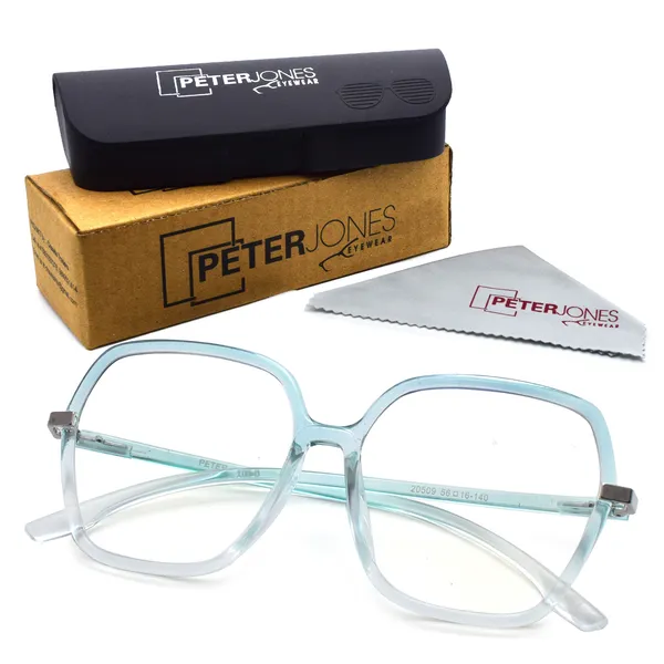 Peter_Jones_Transparent_Green_Oversized_Computer/Gaming_Glasses_-_For_Women_(20509GR)