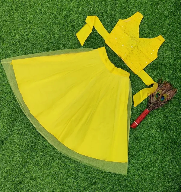 Yellow_Readymade_Soft_Net_Lehenga_Choli_For_Girl's