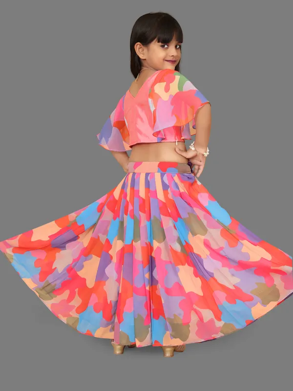 Pink_Taffeta_Silk_kids_lehenga_choli_For_girls