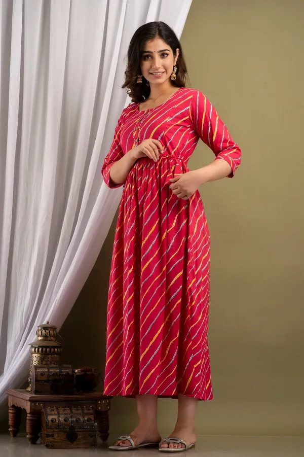 Pidu__lahriya__Cotton_Printed_Maternity_And_Feeding_Kurti_Combo_Of_2