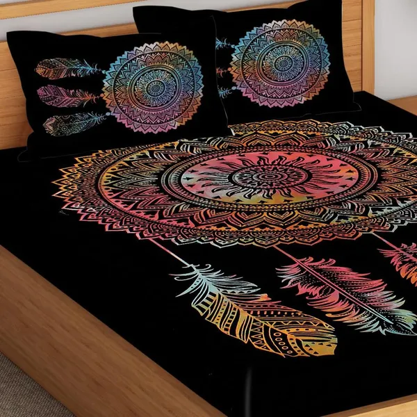 Jaipuri_Prints_Cotton_100%_King_Bedsheet_(Black)
