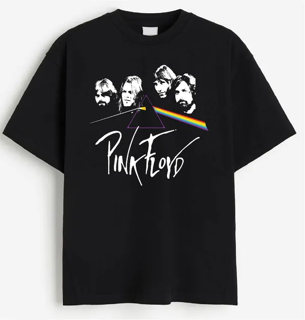 ME Clothing Pink Floyd Black Oversized T Shirt Price in India Buy ME Clothing Pink Floyd Black Oversized T Shirt online at undefined
