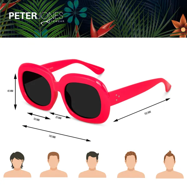 Pink_Oversized_Square_UV/UB_Protected_Sunglasses_-_For_Women_(3364PK)