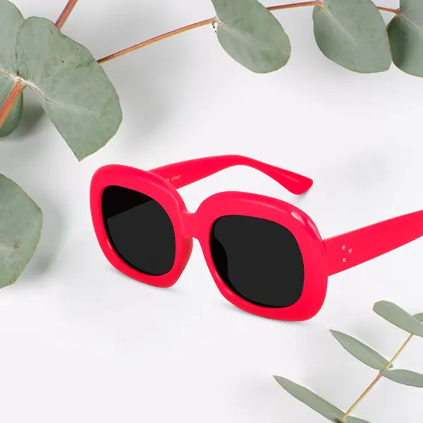 Pink_Oversized_Square_UV/UB_Protected_Sunglasses_-_For_Women_(3364PK)